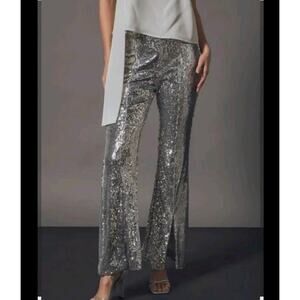 NWOT Endless Rose Sequin Pants Size L Silver Party Bachelorette Festival Eras